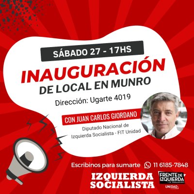 Inauguración de local en Munro