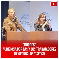 Congreso - Audiencia por las y los trabajadores de Georgalos y Secco