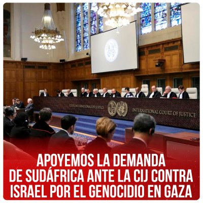 Apoyemos la demanda de Sudáfrica ante la CIJ contra Israel por el genocidio en Gaza