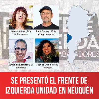 Se presentó el Frente de Izquierda Unidad en Neuquén