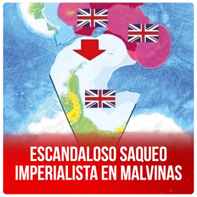 Escandaloso saqueo imperialista en Malvinas