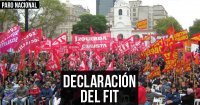 Declaración del FIT