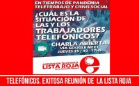 Telefónicos. Exitosa reunión de la Lista Roja