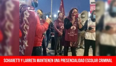 Schiaretti y Larreta mantienen una presencialidad escolar criminal