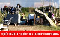¿Quién respeta y quién viola la propiedad privada?