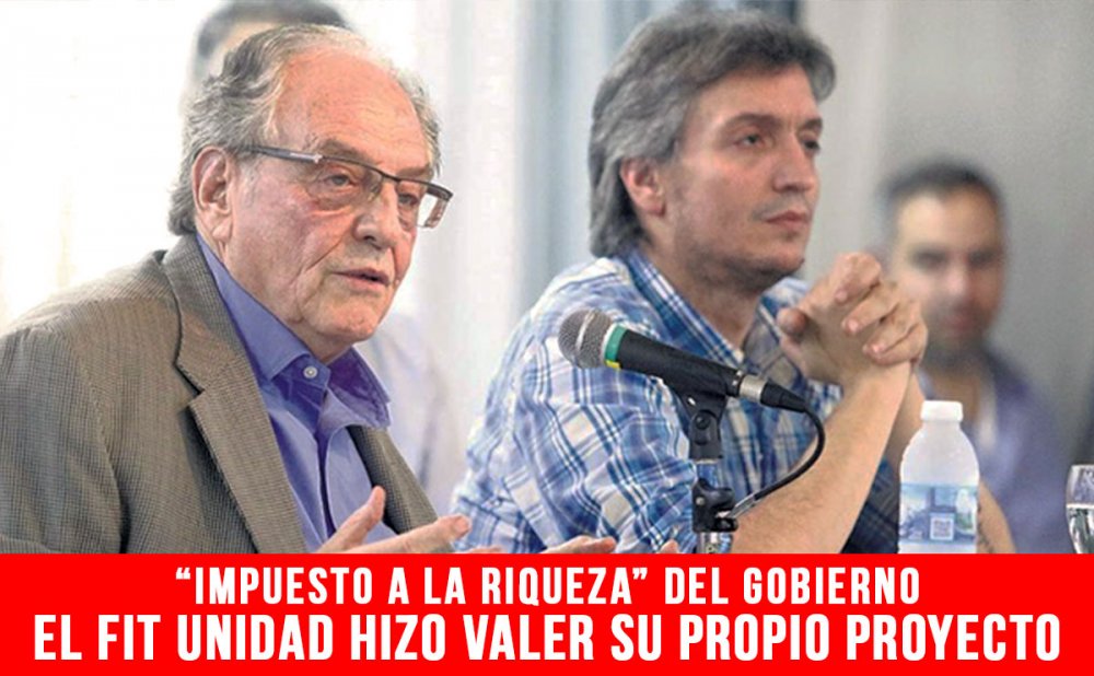 “Impuesto a la riqueza” del gobierno: el FIT Unidad hizo valer su propio proyecto