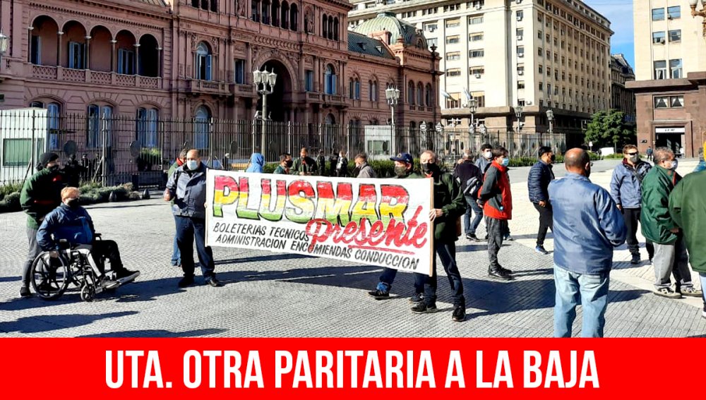 UTA. Otra paritaria a la baja