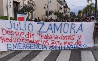 Cicop marchó contra los despidos en Tigre