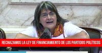 Rechazamos la Ley de Financiamiento de los Partidos Políticos