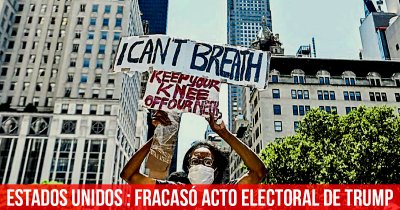 Estados Unidos: fracasó acto electoral de Trump