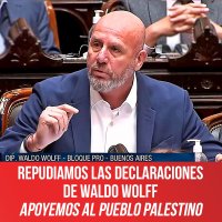 Repudiamos las declaraciones de Waldo Wolff / Apoyemos al pueblo palestino