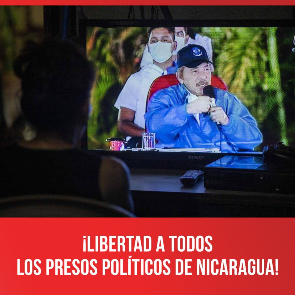 ¡Libertad a todos los presos políticos de Nicaragua!