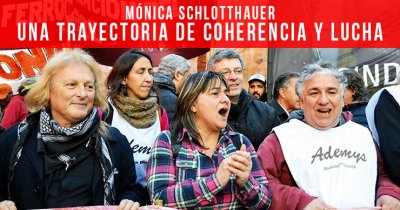 Mónica Schlottahuer: Una trayectoria de coherencia y lucha