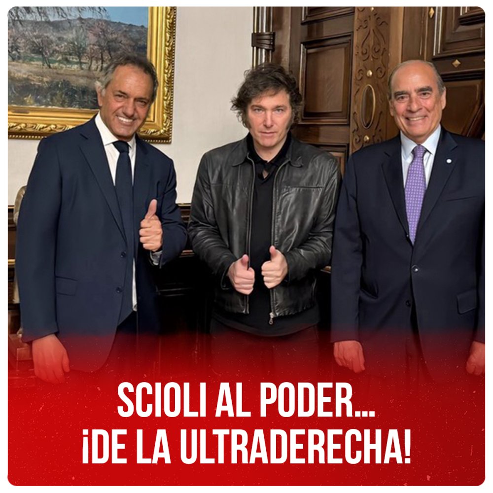 Scioli al poder… ¡de la ultraderecha!