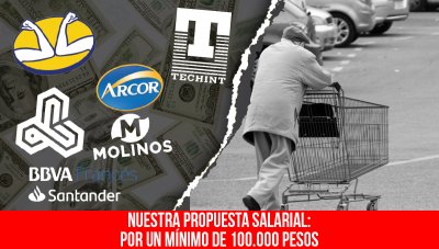 Nuestra propuesta salarial: Por un mínimo de 100.000 pesos