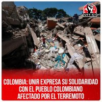 Colombia: UNIR expresa su solidaridad con el pueblo colombiano afectado por el terremoto
