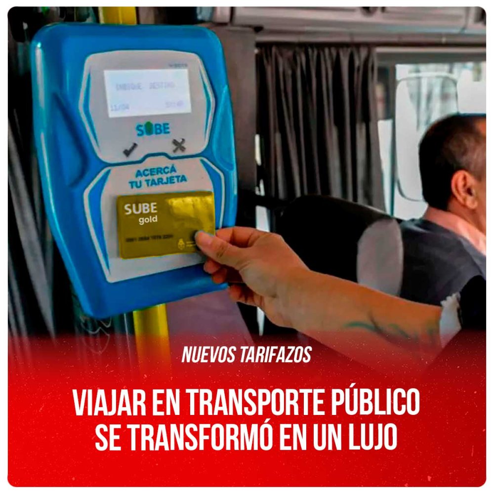 Nuevos tarifazos / Viajar en transporte público se transformó en un lujo