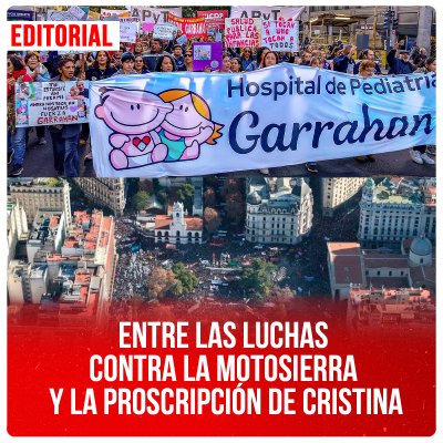 Entre las luchas contra la motosierra y la proscripción de Cristina