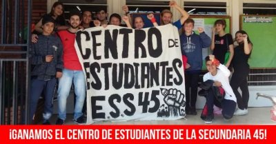 ¡Ganamos el centro de estudiantes de la secundaria 45!