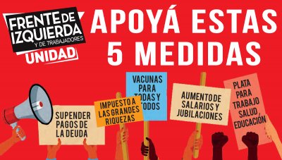 Frente de Izquierda Unidad / Apoyá estas 5 medidas