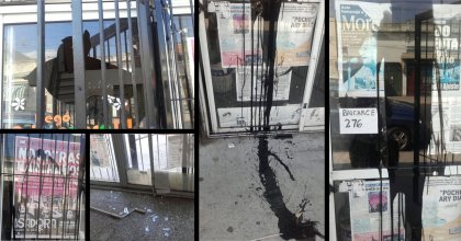 Atentado a local de Izquierda Socialista de Lomas de Zamora