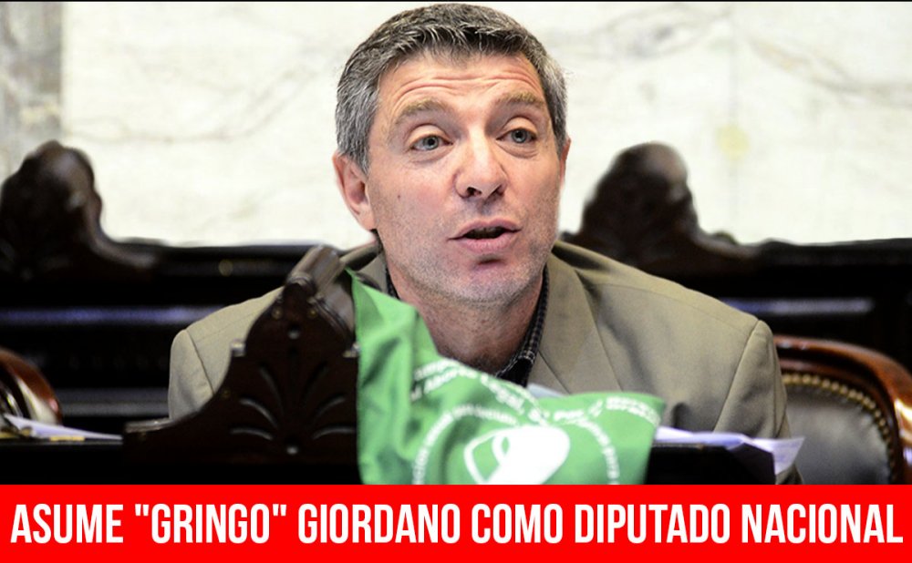 Asume "Gringo" Giordano como diputado nacional