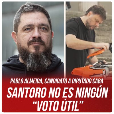 Pablo Almeida, candidato a diputado CABA: Santoro no es ningún “voto útil”