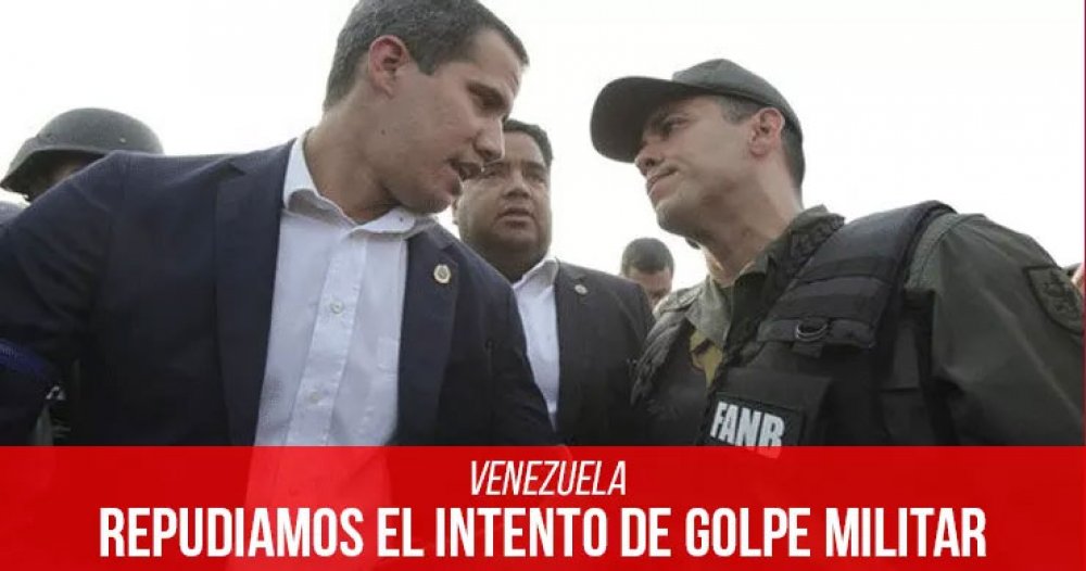 Venezuela: repudiamos el intento de golpe militar