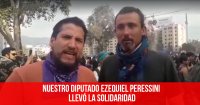 Nuestro diputado Ezequiel Peressini llevó la solidaridad