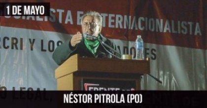 1º de mayo: Néstor Pitrola (PO)