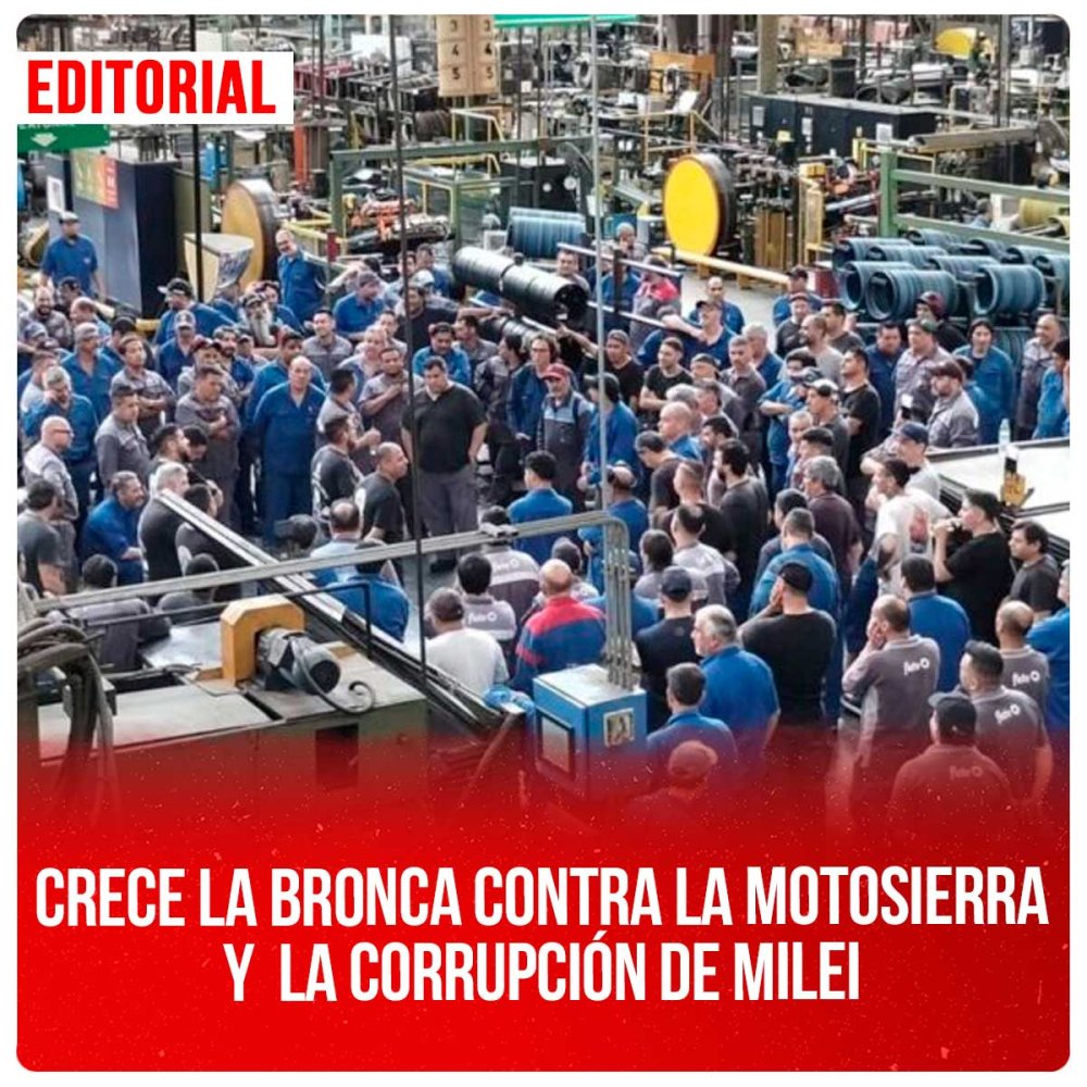 Crece la bronca contra la motosierra y la corrupción de Milei