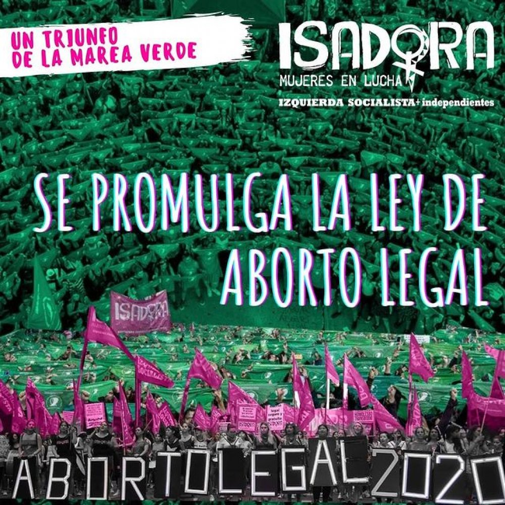¡Se Promulga la Ley de Aborto Legal!
