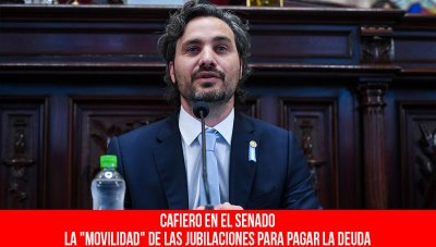 Cafiero en el Senado. La "movilidad" de las jubilaciones para pagar la deuda