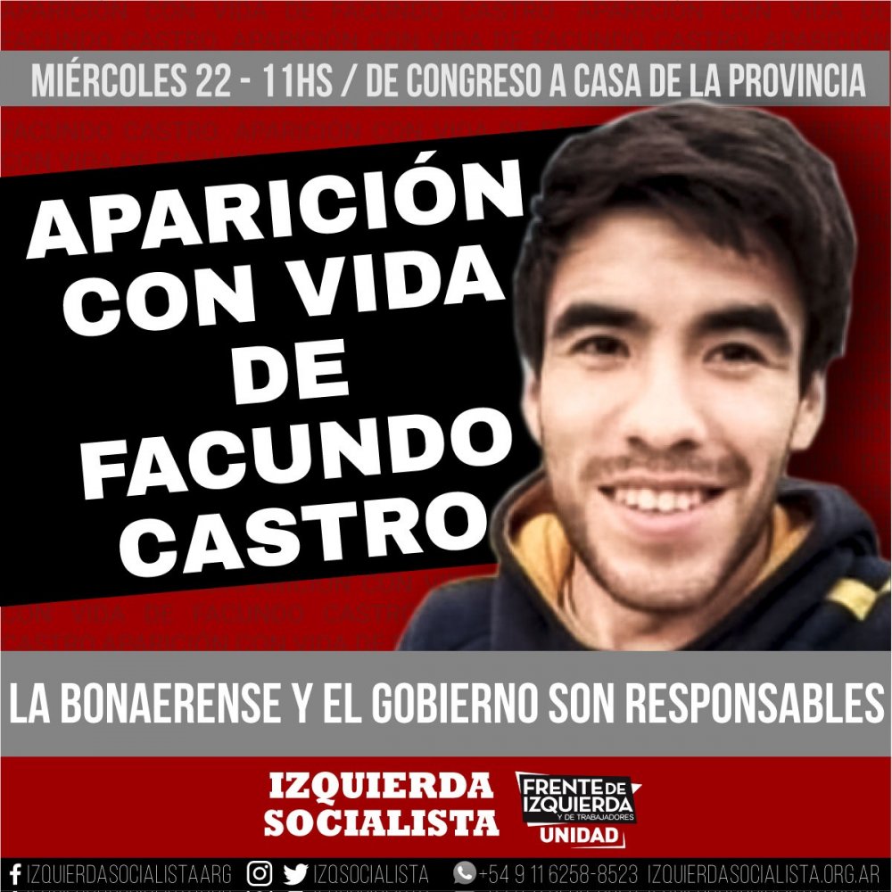 Marcha a la casa de la provincia: ¡Aparición con vida de Facundo!