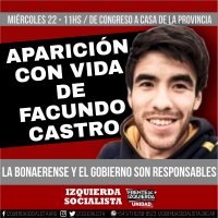 Marcha a la casa de la provincia: ¡Aparición con vida de Facundo!