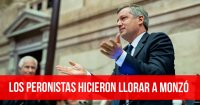 Los peronistas hicieron llorar a Monzó