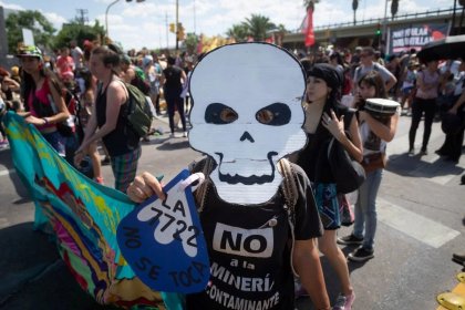 ¡Abajo la megaminería en Mendoza!