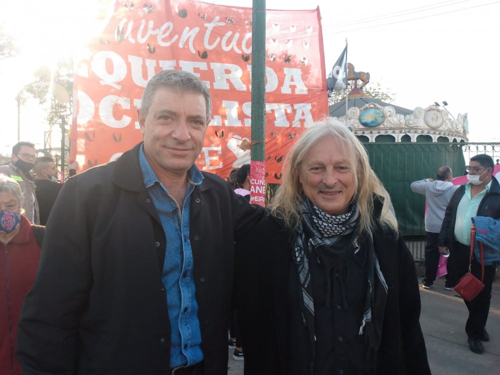 Diputado Giordano y el “Pollo” Sobrero en Merlo