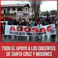 Todo el apoyo a los docentes de Santa Cruz y Misiones