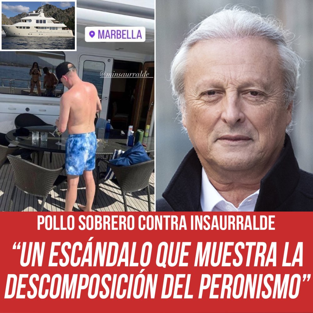 Pollo Sobrero contra Insaurralde / “Un escándalo que muestra la descomposición del peronismo”