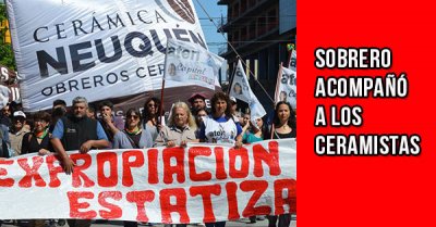 Sobrero acompañó a los ceramistas