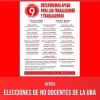 Apuba / Elecciones de No docentes de la UBA