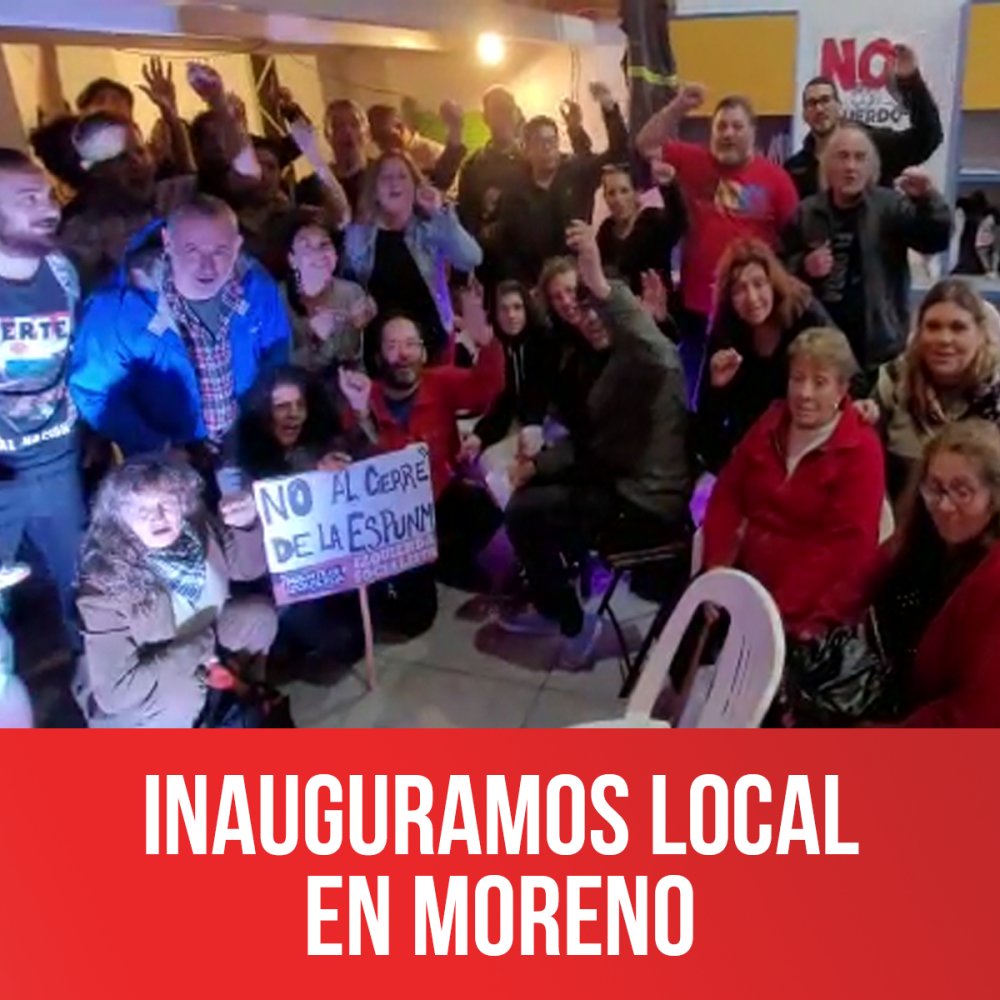 Inauguramos local en Moreno