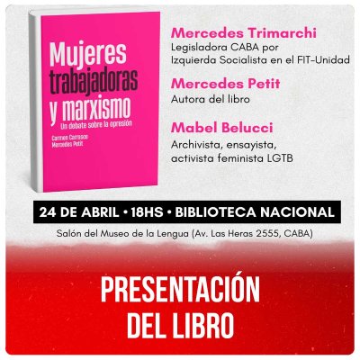 Presentación del libro &quot;Mujeres trabajadoras y marxismo&quot;