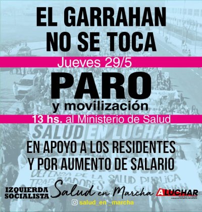 Hospital Garrahan / Paro y movilización al Ministerio de Salud