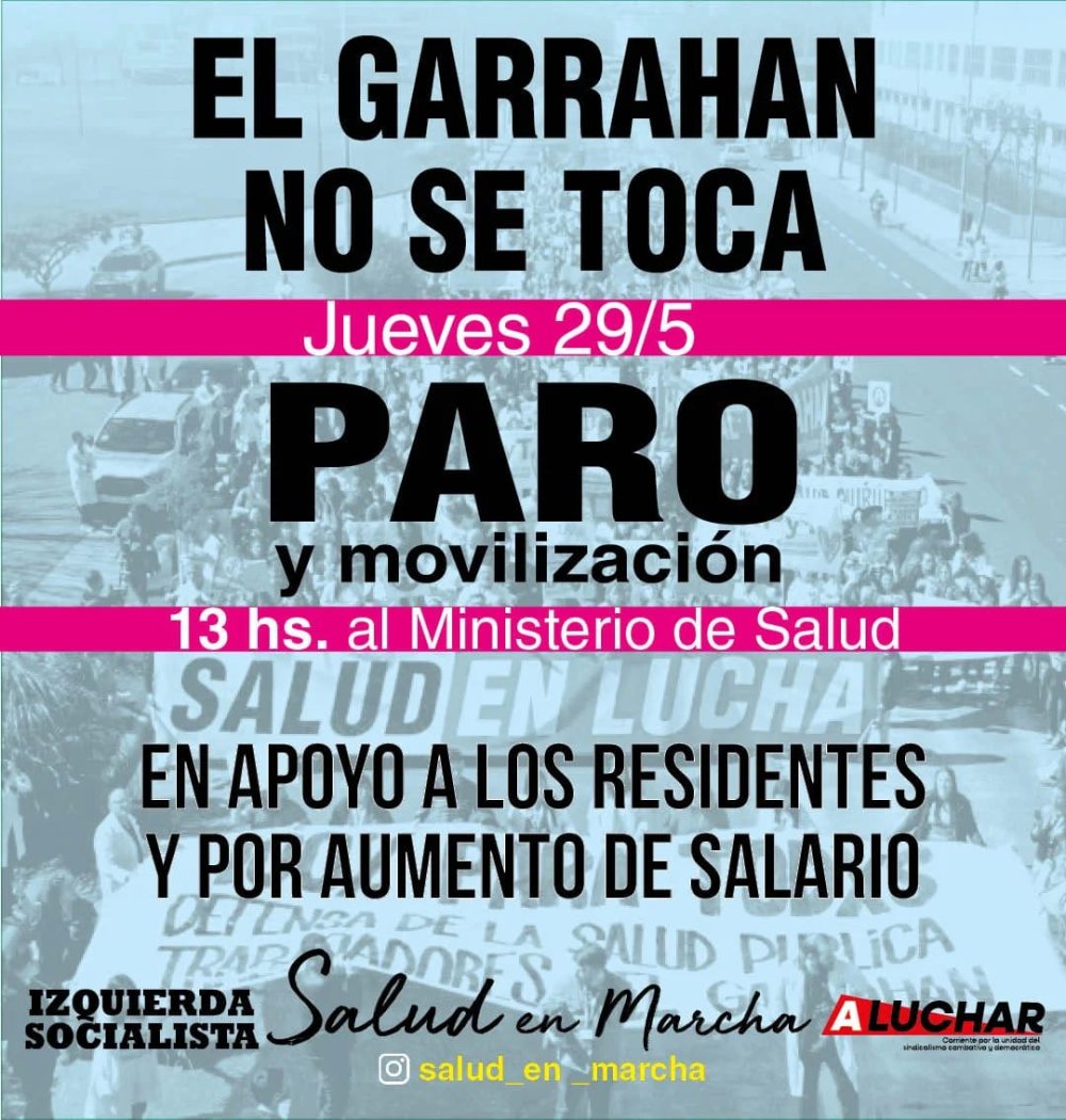 Hospital Garrahan / Paro y movilización al Ministerio de Salud