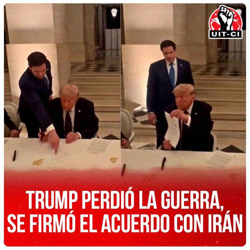 Trump perdió la guerra, se firmó el acuerdo con Irán