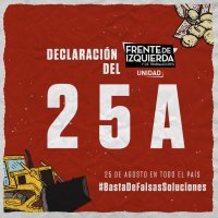 El FIT Unidad se suma a la jornada nacional ambiental del 25A