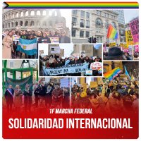 1F Marcha federal / Solidaridad internacional