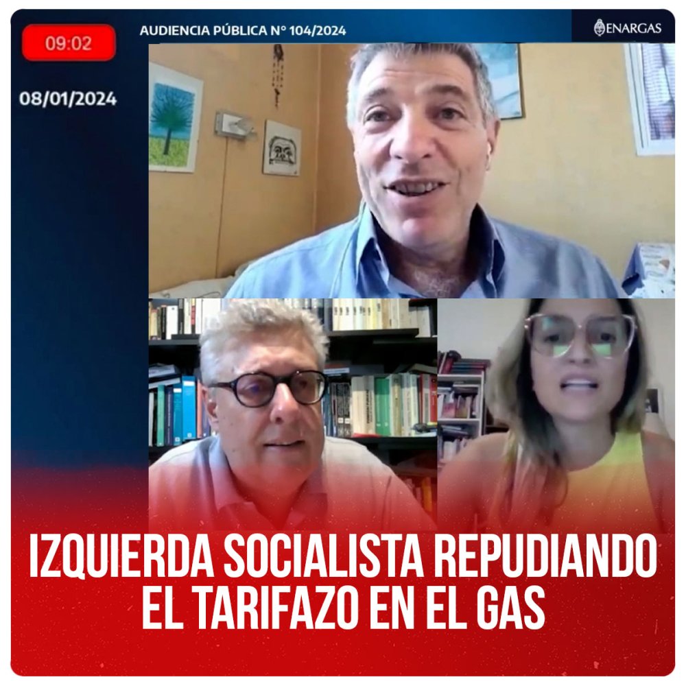 Izquierda Socialista repudiando el tarifazo en el gas